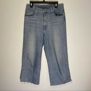 Levi’s wide leg cropped jeans